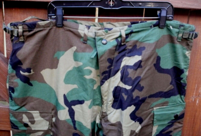 US Military Woodland Camo Chemical Protective Class 1 Large Pants