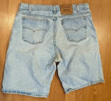 Men's Vintage Levi's Jean Shorts 550 Relaxed Fit Orange Tab - 36