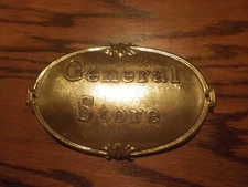 National Cash Register BRASS CENTER BREAST Plate FDL Small Register NCR