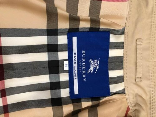 Burberry Blue Label trench coat beige woman asian fit 36 us size XS - Picture 3 of 4