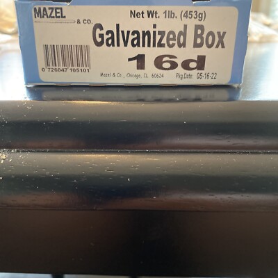 Lot Of (8) Mazel 16D 3-1/2 in. Galvanized Steel Nail | eBay