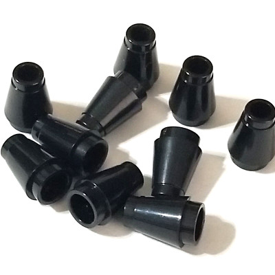 10X LEGO 1x1 Cone with Top Groove Black Part 28701 / 59900 LOT OF 10 | eBay