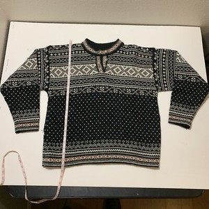 aztec wool sweater