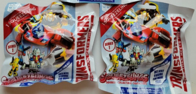 (2) Transformers ~ Squeezelings ~ Squeezy Collectible Characters ~ Brand New