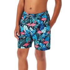 Men's 2XL Member's Mark 4-Way Stretch UPF 50 Resort Swim Trunk Flamingos