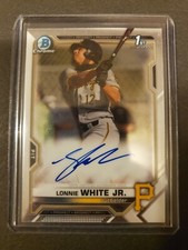 2021 Bowman Draft Lonnie White Jr. CDA-LW 1st Chrome Prospect Auto Pirates
