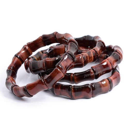 16mm bamboo bracelets gemstone beads DIY jewelry making bamboo bone shape bead - Picture 49 of 77