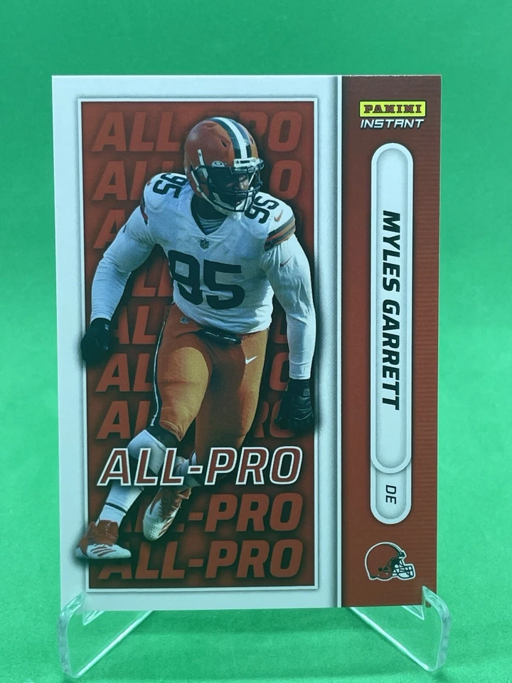 2021 Panini Instant NFL Myles Garrett ALL-PRO 1/212 SP Cleveland Browns #AP13 - Image 3 of 3