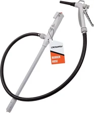 DeWay Battery-Powered Stick Fuel Transfer Pump with Hand Trigger Nozzle 3.2GPM