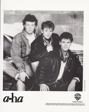 Vintage Press Photograh - A-HA - Warner Bros Records