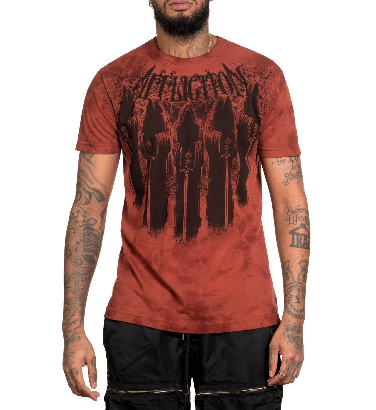 Affliction Classic Vault Men’s “FOREBODING” S/Sleeve T- Shirt; Size: Medium