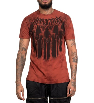 Affliction Classic Vault Men s  FOREBODING  S/Sleeve T- Shirt; Size: Medium