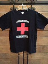 BON JOVI - Bad Medicine - t-shirt - black - MEN'S SIZE MEDIUM