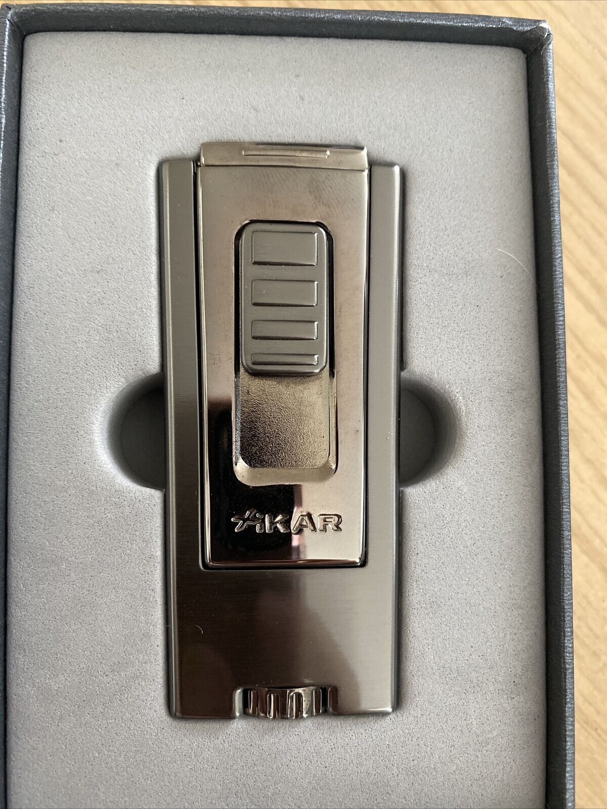 Xikar Trezo 545G2 Triple Inline Flame Cigar Lighter Torch Jet Gunmetal
