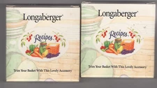 Lot VTG 2 NEW Longaberger Tie-On Basket Accessories 2002  Gifts Boxed Country