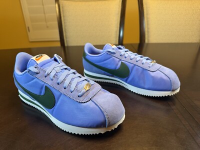 New Nike Cortez Blue Green Sneaker Shoes Size US 12 W / 10.5 M