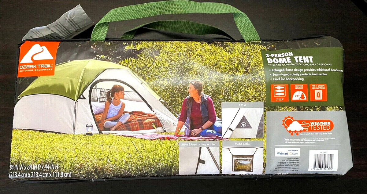 OZARK TRAIL Person Clip and Camp Dome Tent, Lightweight, Green