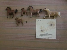Lot of 5 Hagen Renaker Mini Mini Arabian Mare Stallion & Foals for restoration