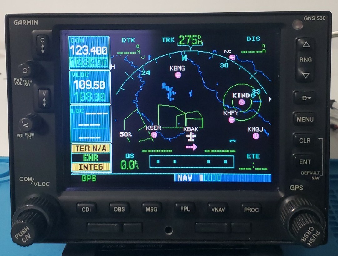 GARMIN GNS 530W WAAS 14/28V w/ Tray, Connectors, Data Cards