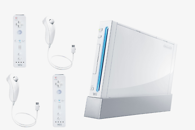 Nintendo Wii White Console X2 Controllers - 15 FREE GAMES * SAME DAY  DISPATCH * 45496342067