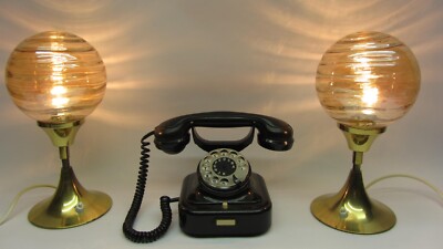 Pair of Doria Table Lamp Windowsill Lamp Vintage '70s
