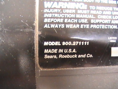 CRAFTSMAN #900.271111 15AMP 5800-RPM 2.3HP 7-1/4" CIRCULAR SAW W/ NEW BLADE - Picture 12 of 15