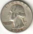 USA - 1956P - Washington ¼ $ - Silver Eagle - no mint mark - #15128RG