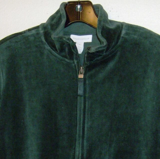 Mezcla de algodón sólido Charter Club Activewear Tops para mujer