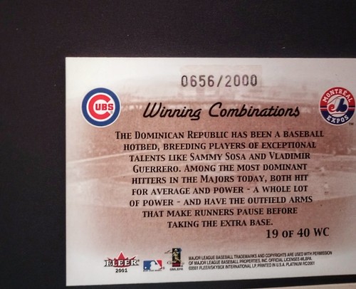 2007 Topps Allen & Ginter Sammy Sosa Framed Mini Relic + Dominican Dominators SP - Picture 4 of 7
