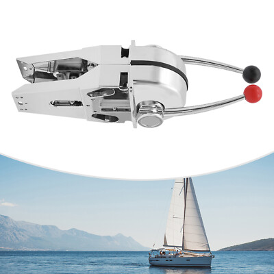 Universal Throttle Control Boat Dual Control Marine Twin Lever Handle
