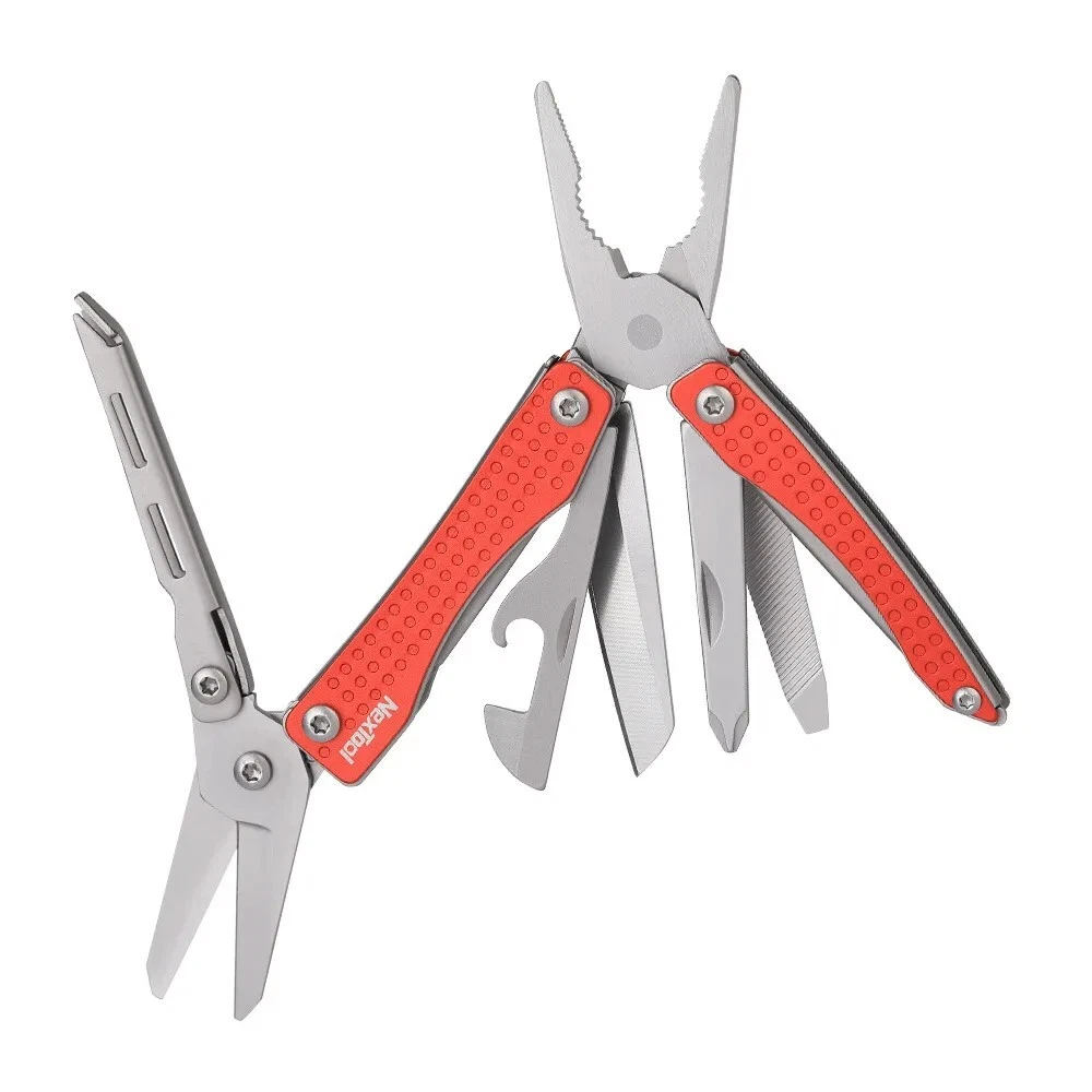 10-in-1 Stainless Steel Multi-Tool Hunting Survival Knife with Scissors & Pliers 10-in-1 Stainless Steel Multi-Tool Hunting Survival Knife with Scissors & Pliers