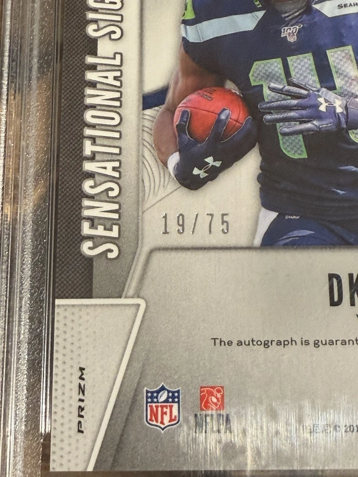 2019 Green Scope Auto Prizm DK Metcalf RC PSA 10 Sensational Signatures /75 - Image 3 of 3