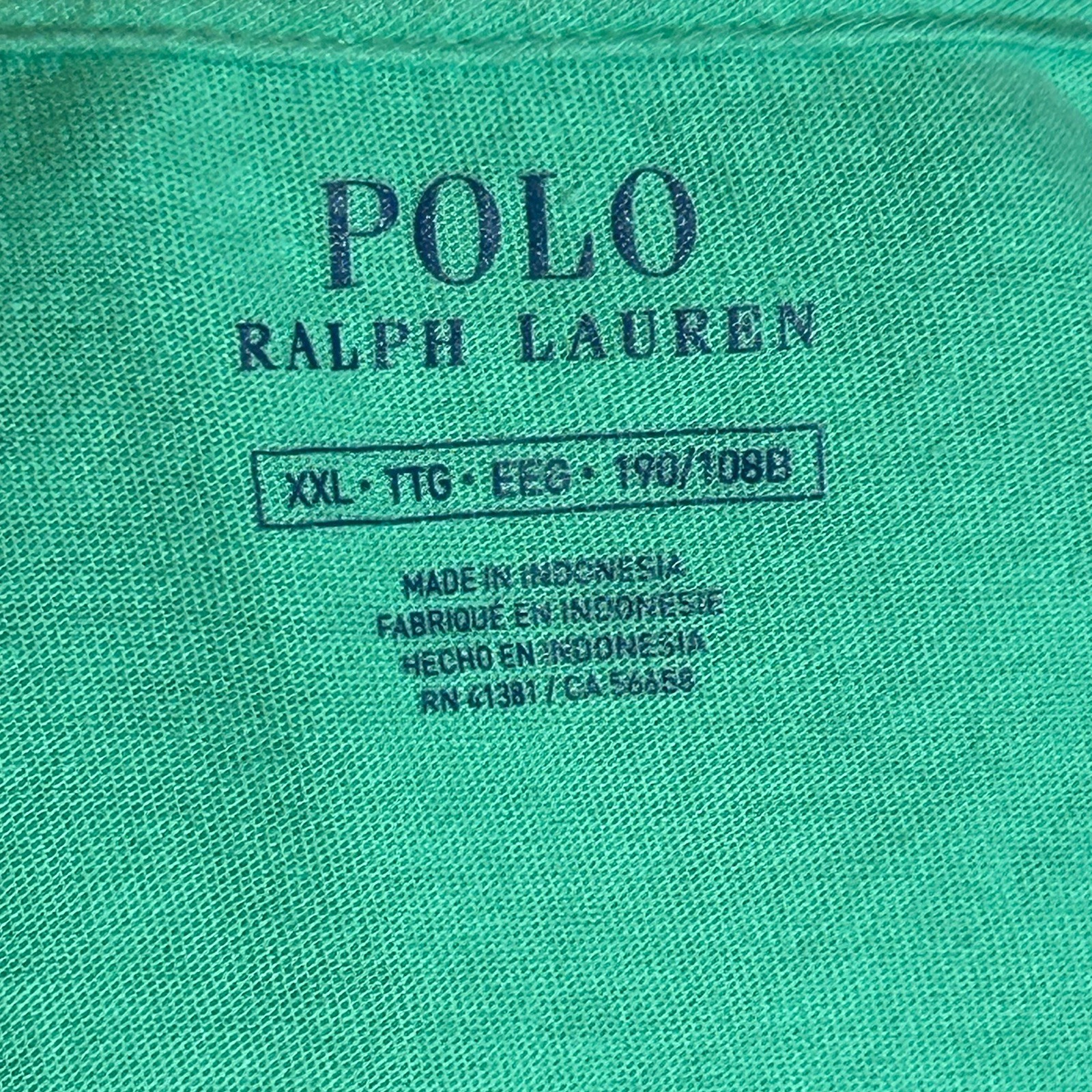 Polo Ralph Lauren Uomo XXL Pony Maglietta Manica Corta Teal