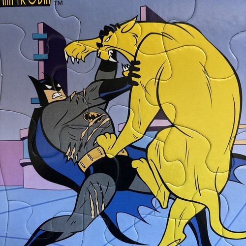 Vintage 1995 Golden Books - Adventures Of Batman & Robin - Frame-Tray Puzzle - Picture 2 of 4