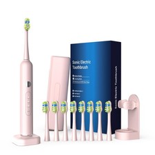Sonic Electric Rechargeable Toothbrush for Adults  Kids,3 Deep Clean Modes I...
