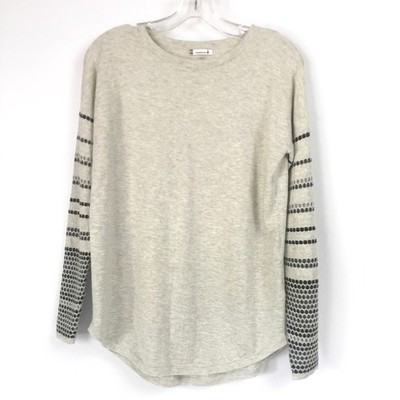 Smartwool Merino Blend Shadow Pine Crew Sweater Womens Small Gray Pullover