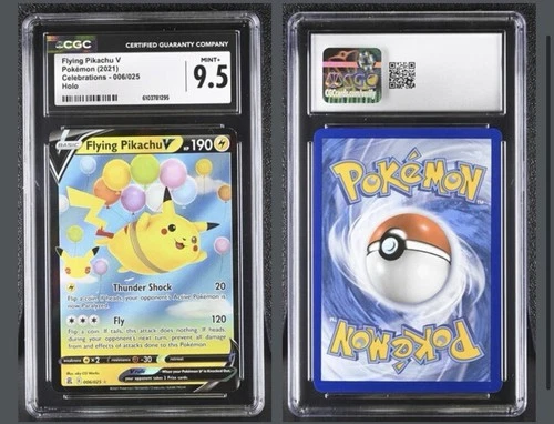 2021 Pokemon SWSH Celebrations Flying Pikachu V #006/025 CGC 9.5