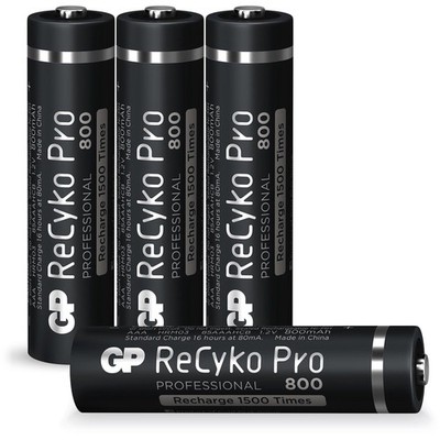 AAA Akku GP NiMH 800 mAh ReCyko Pro 1,2V 4 Stück