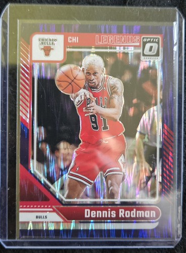 2024 Donruss Optic Legends Dennis Rodman #241 Purple Shock Prizm Bulls