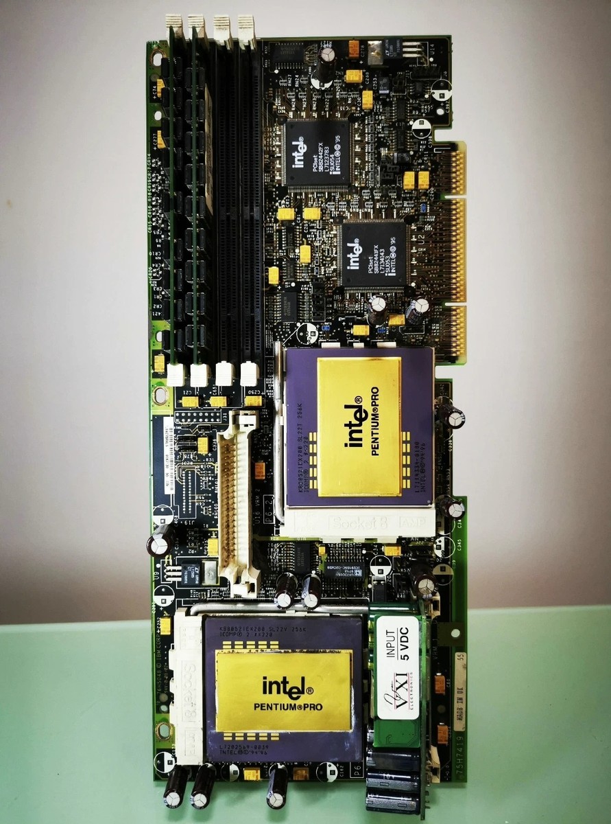 INTEL PENTIUM PRO Dual channel Gold Top CPU Board High collection
