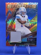 2025 Select Sparks Tie-die Jahmyr Gibbs 8/25 Prizm  Lions