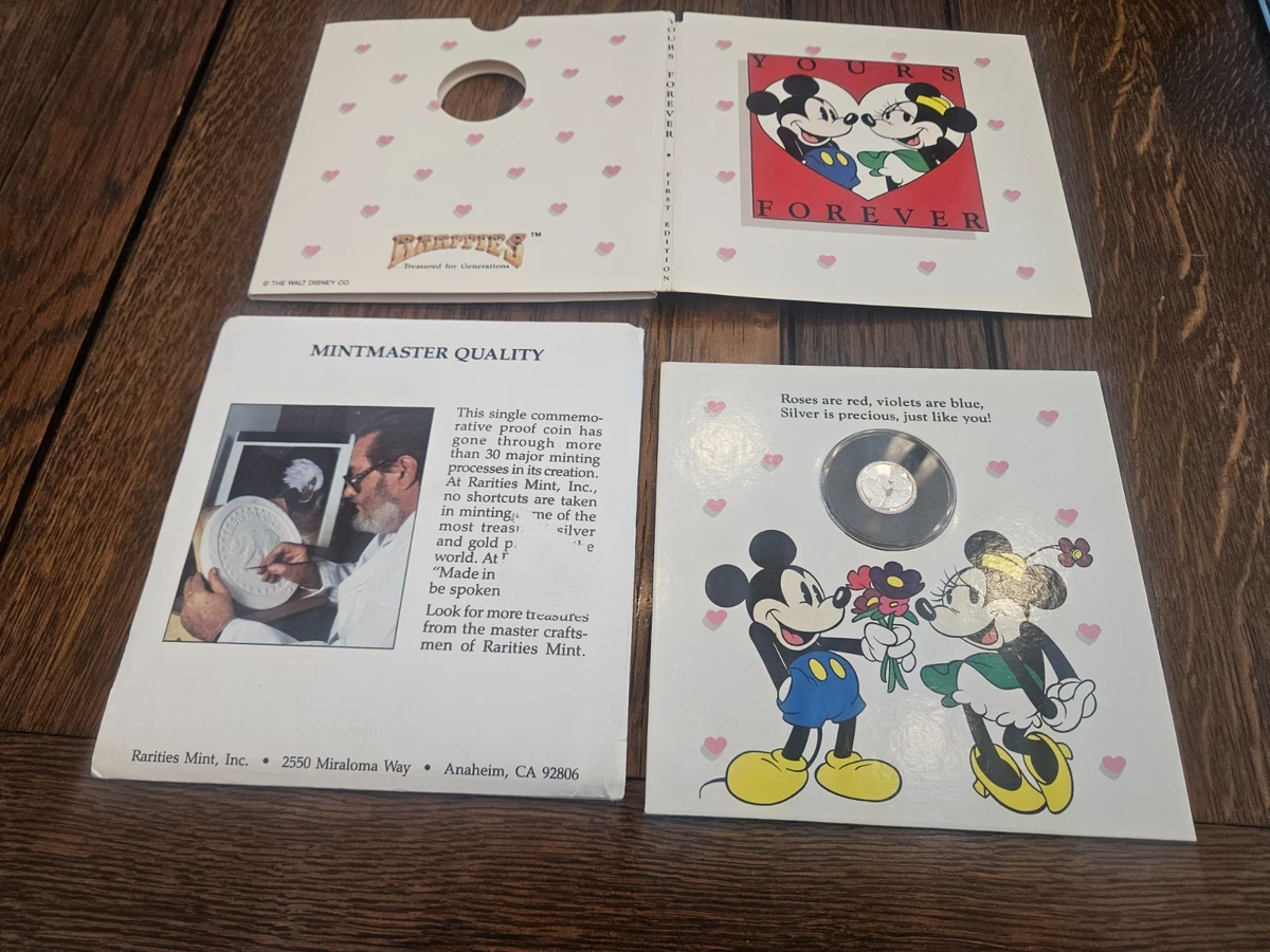 ⭐ ヴィンテージ1989 ミッキー・ミニー ユアフォーエバー シルバープルーフ Rarities Mint In Disney Coins (1968-Now) for sale | eBay