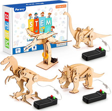 4 Pack Dinosaur Toys for Kids 8-12, STEM Kits, Toys for Ages 8-13, Wooden 3D Puz