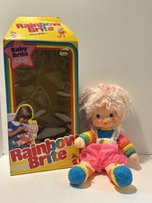Vintage 1983 Hallmark Rainbow Brite Baby Brite 15  Doll Plush Rainbow with Box