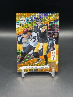 JERSEY NUMBER MATCH 7/49 Ben Roethlisberger 2019 Donruss Elite #5 Orange