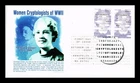 DR JIM STAMPS US COVER WWII WOMEN CRYPTOLOGISTS IMPERFORATE FDC COMBO PANDA