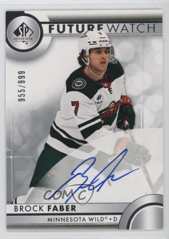 2023-24 SP Authentic Future Watch 955/999 Brock Faber #109 Rookie Auto RC 5h0