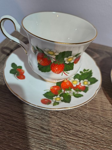 Royal Grafton Cup & Saucer Strawberry design