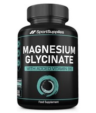 Magnesium Glycinate Supplements 1500mg & Vitamin B6 120 High Strength Capsules 0.08 per thousand milligrams
