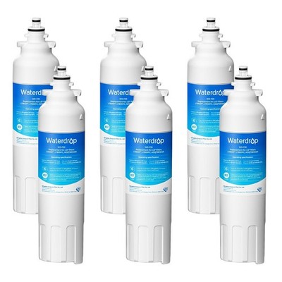Waterdrop Refrigerator Water Filter, Replacement for LG  LT800P , Pack of 6